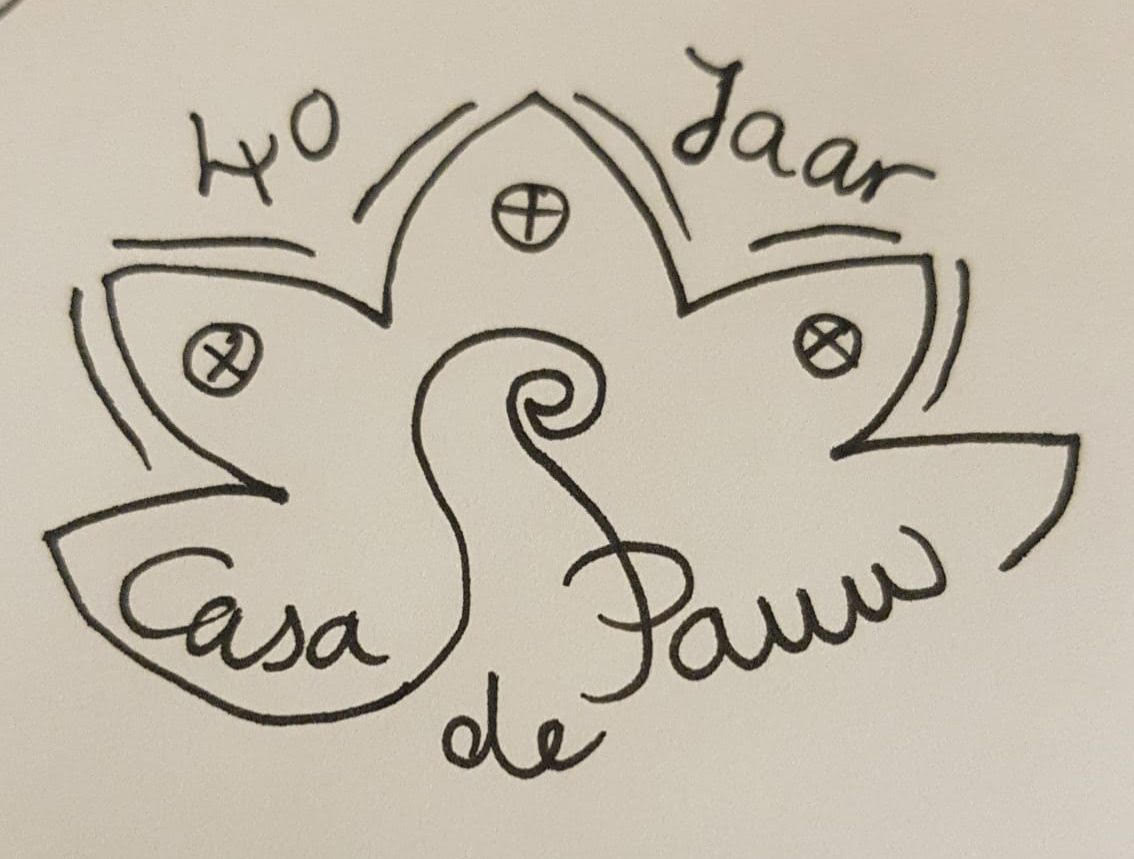 Casa de Pauw 40 jaar logo